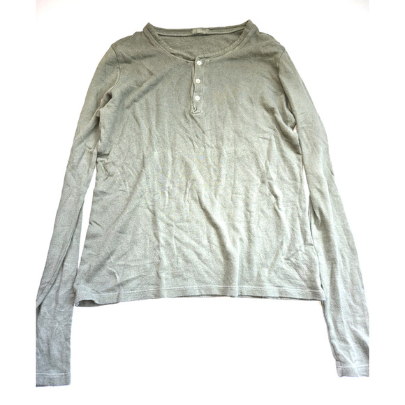 CP Shades Three Button Green Pullover Lightweight Sweater Size Large USA - Picture 1 of 12